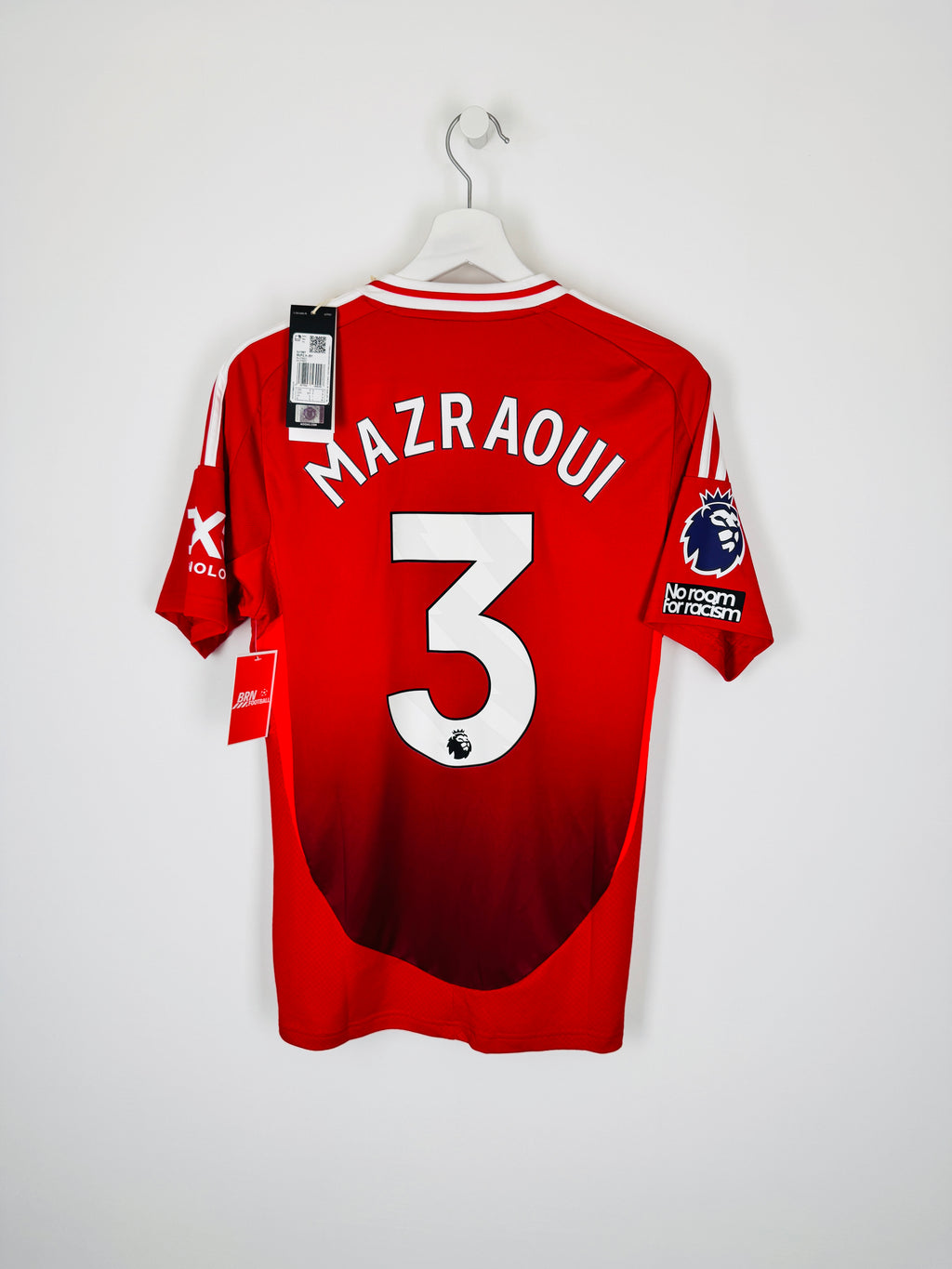 NEW MANCHESTER UNITED FOOTBALL JERSEY 2024/2025 HOME - MAZRAOUI #3 (S)