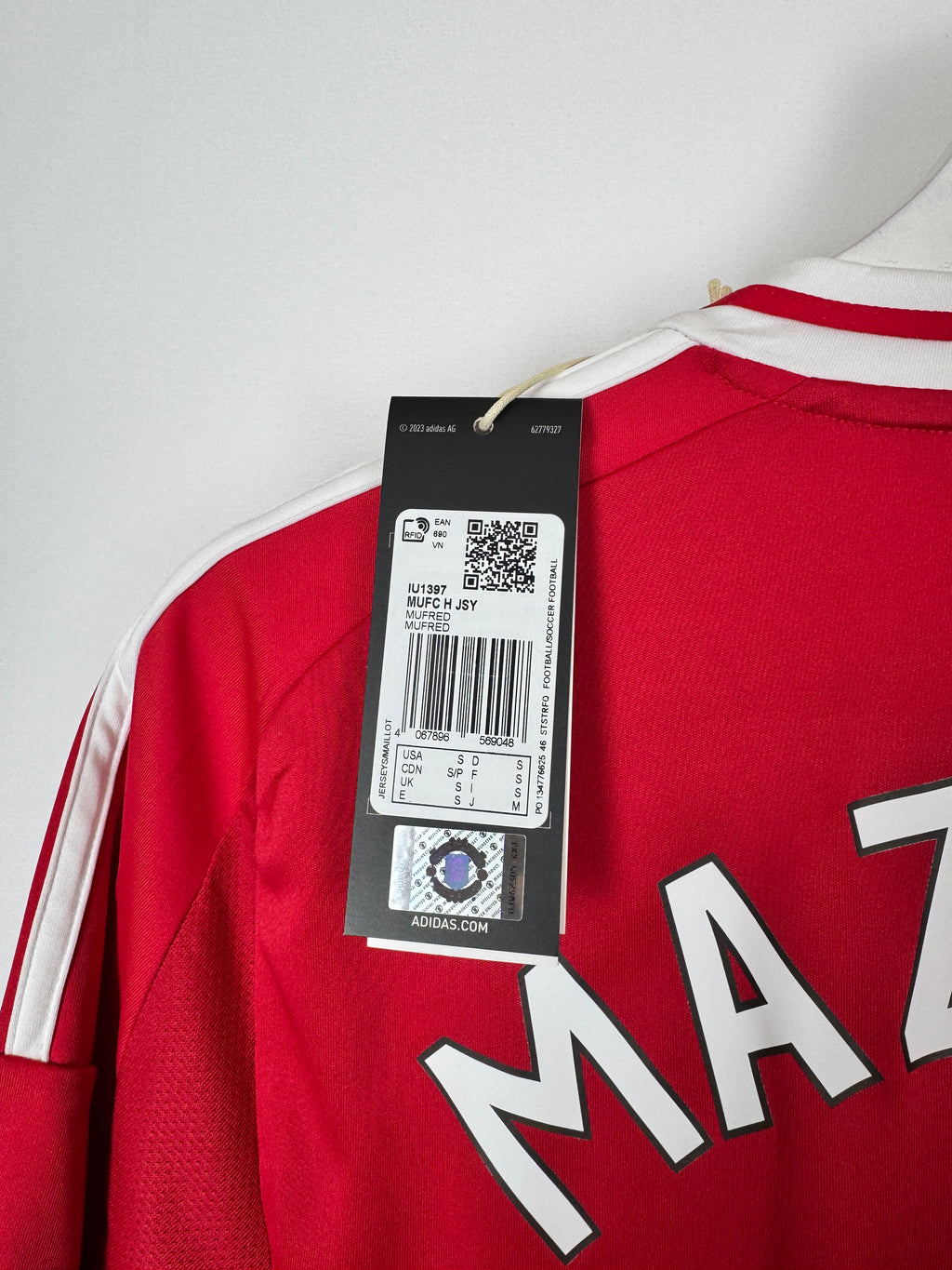 NEW MANCHESTER UNITED FOOTBALL JERSEY 2024/2025 HOME - MAZRAOUI #3 (S)