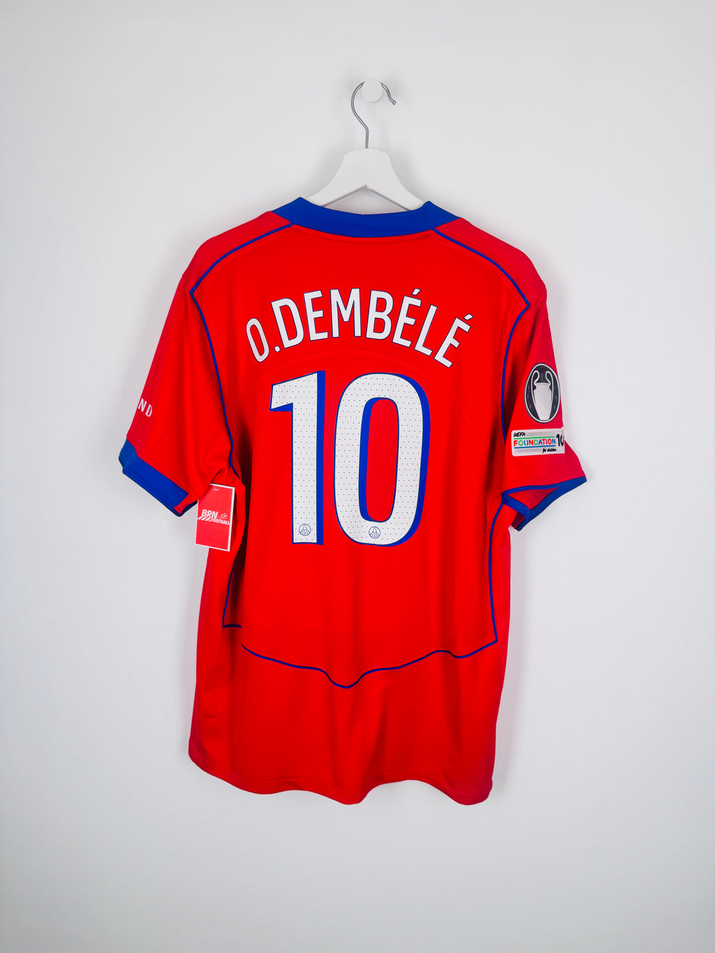 PSG FOOTBALL JERSEY 1997/1998 HOME - NGOTTY #4 (S)