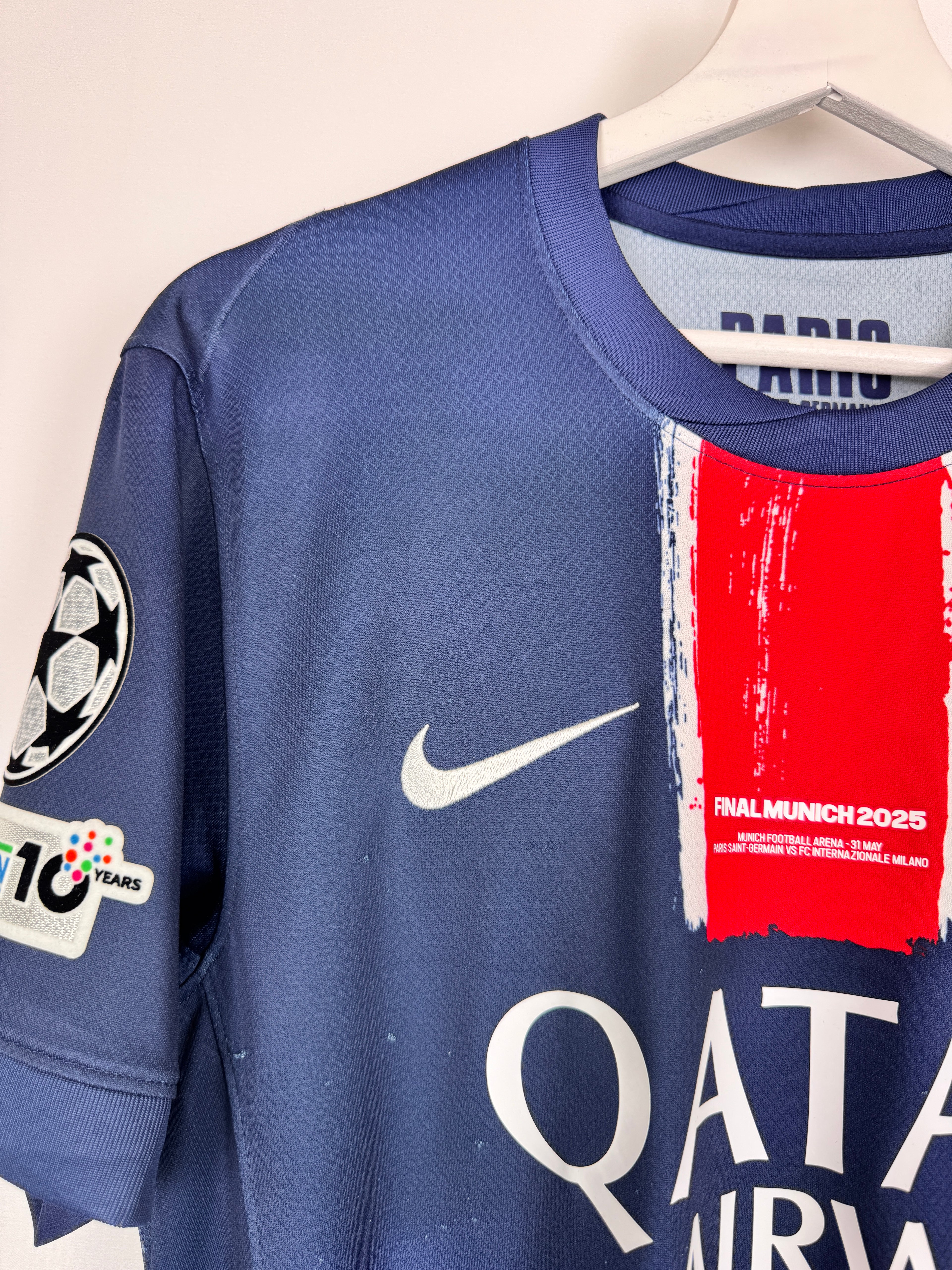 PSG FOOTBALL JERSEY 1997/1998 HOME - NGOTTY #4 (S)