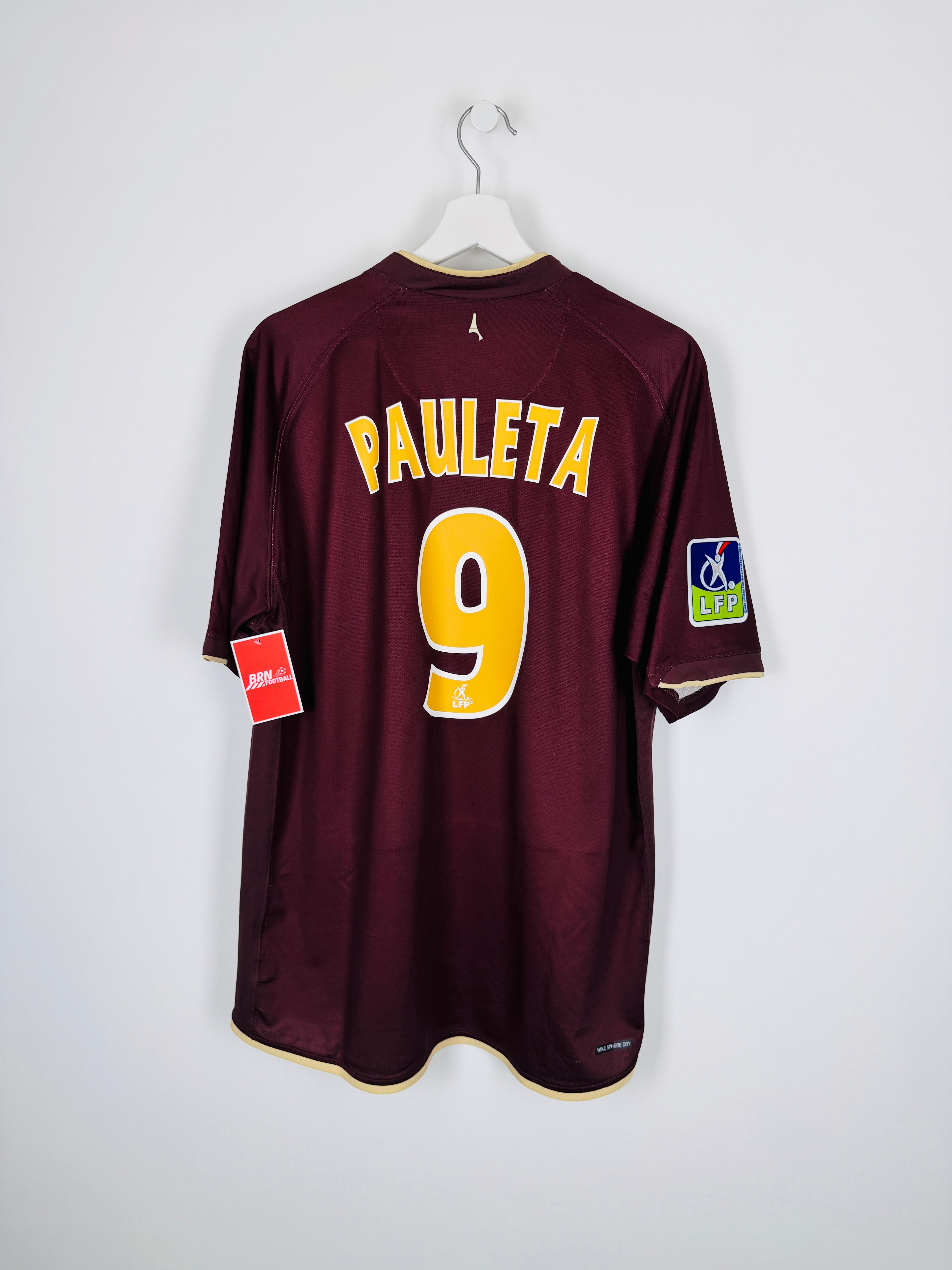 MAILLOT DE FOOTBALL PSG 2006/2007 EXTÉRIEUR - PAULETA #9 (XL)