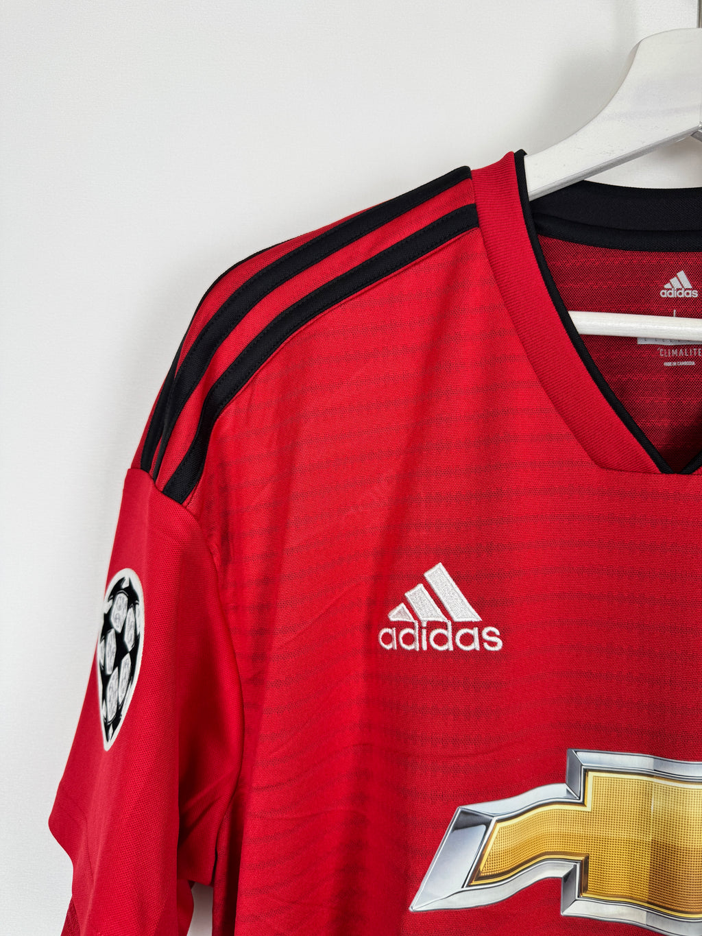 MANCHESTER UNITED 2018/2019 HOME FOOTBALL JERSEY - RASHFORD #10 (L)