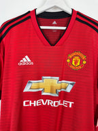 MANCHESTER UNITED 2018/2019 HOME FOOTBALL JERSEY - RASHFORD #10 (L)