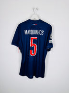 MAILLOT DE FOOTBALL PSG 2024/2025 DOMICILE FINALE MUNICH - MARQUINHOS #5 (L)