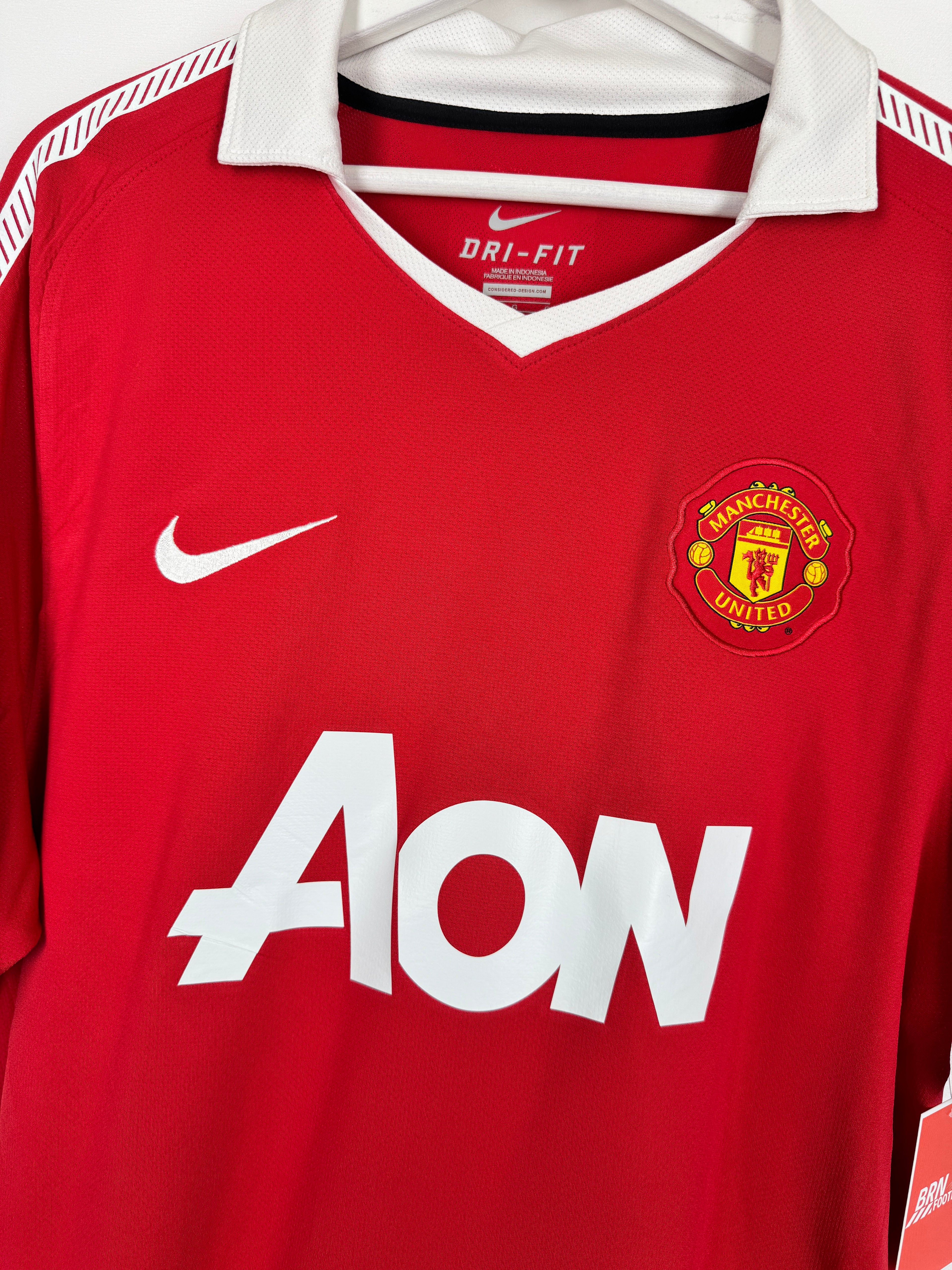 MANCHESTER UNITED 2010/2011 HOME FOOTBALL SHIRT - J.S.PARK #13 (L)