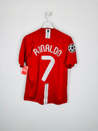 CAMISETA DE FÚTBOL MANCHESTER UNITED 2007/2008 LOCAL - RONALDO #7 (S)