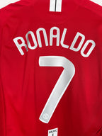 CAMISETA DE FÚTBOL MANCHESTER UNITED 2007/2008 LOCAL - RONALDO #7 (S)