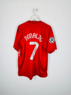 CAMISETA DE FÚTBOL MANCHESTER UNITED 2007/2008 LOCAL - RONALDO #7 (XL)