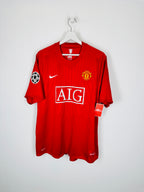 CAMISETA DE FÚTBOL MANCHESTER UNITED 2007/2008 LOCAL - RONALDO #7 (XL)