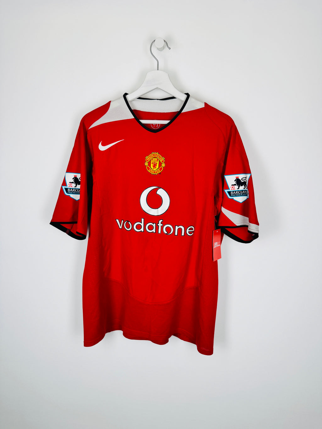 MANCHESTER UNITED 2004/2005 HOME FOOTBALL SHIRT - RONALDO #7 VELVET (M)