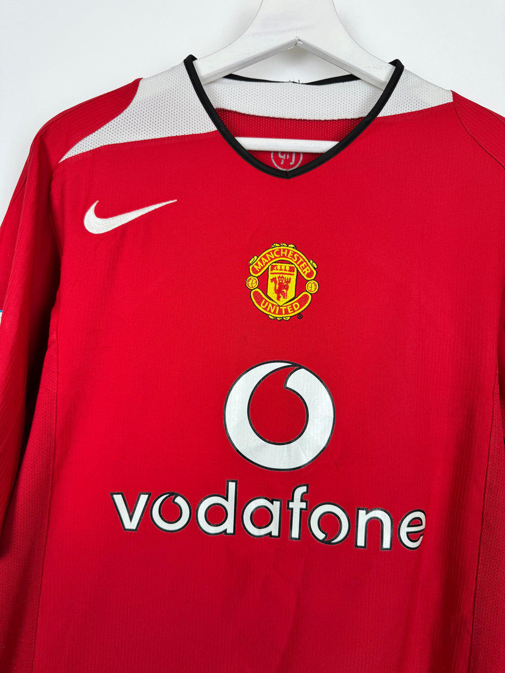 MANCHESTER UNITED 2004/2005 HOME FOOTBALL SHIRT - RONALDO #7 VELVET (M)
