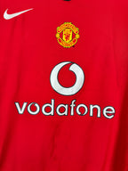 MANCHESTER UNITED 2004/2005 HOME FOOTBALL SHIRT - RONALDO #7 VELVET (M)