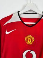 MANCHESTER UNITED 2004/2005 HOME FOOTBALL SHIRT - RONALDO #7 VELVET (S)