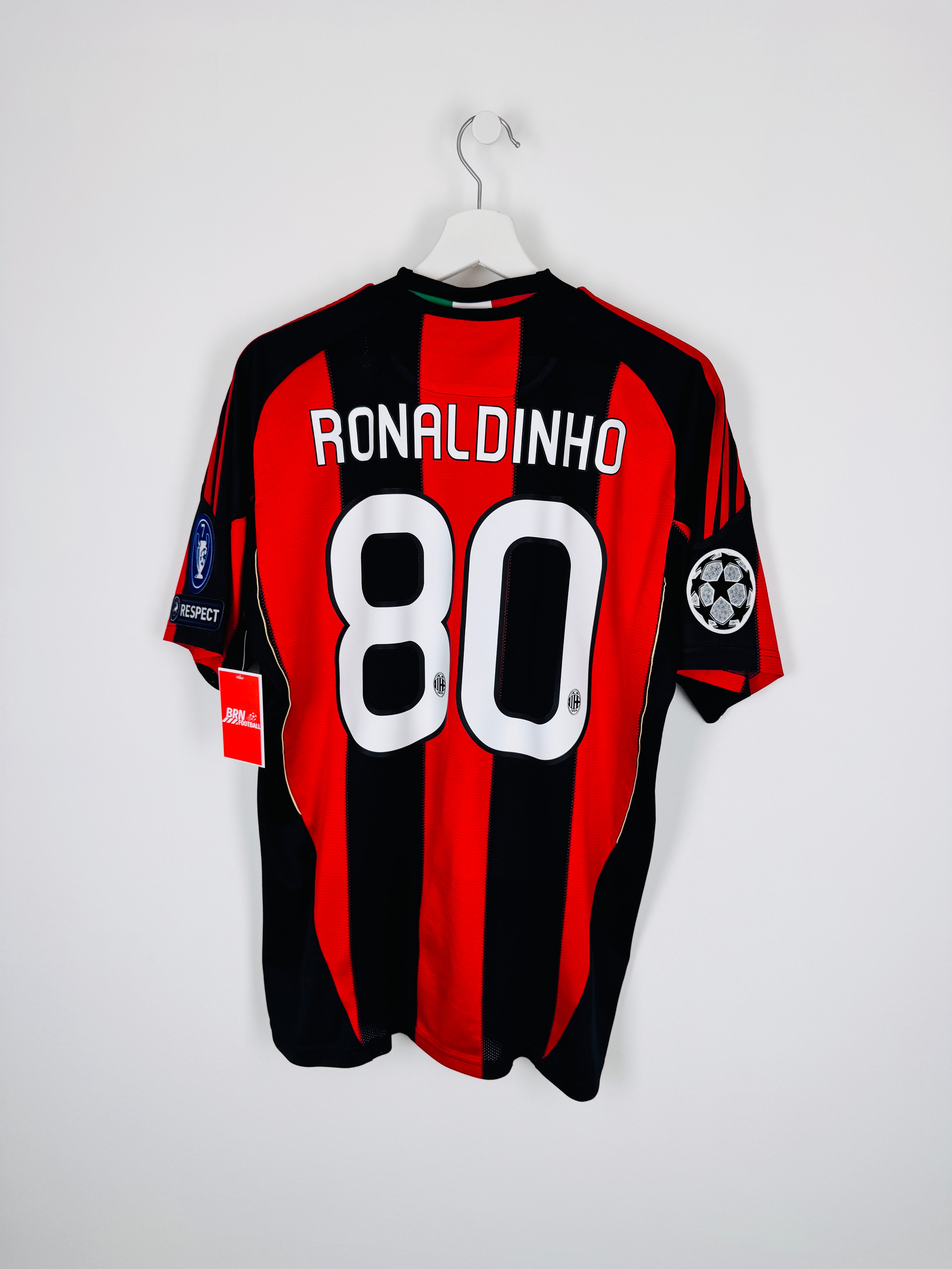 MAILLOT DE FOOTBALL AC MILAN 2010/2011 DOMICILE - RONALDINHO #80 (M)