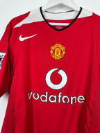 MANCHESTER UNITED 2004/2005 HOME FOOTBALL SHIRT - RONALDO #7 VELVET (L)