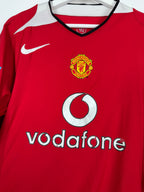 MANCHESTER UNITED 2004/2005 HOME FOOTBALL SHIRT - RONALDO #7 VELVET (L)