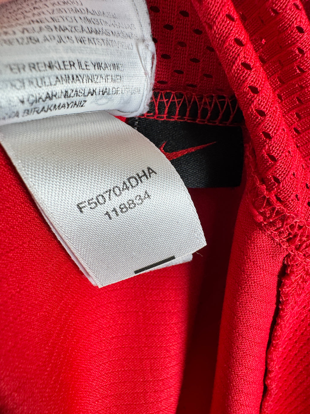 MANCHESTER UNITED 2004/2005 HOME FOOTBALL SHIRT - RONALDO #7 VELVET (L)
