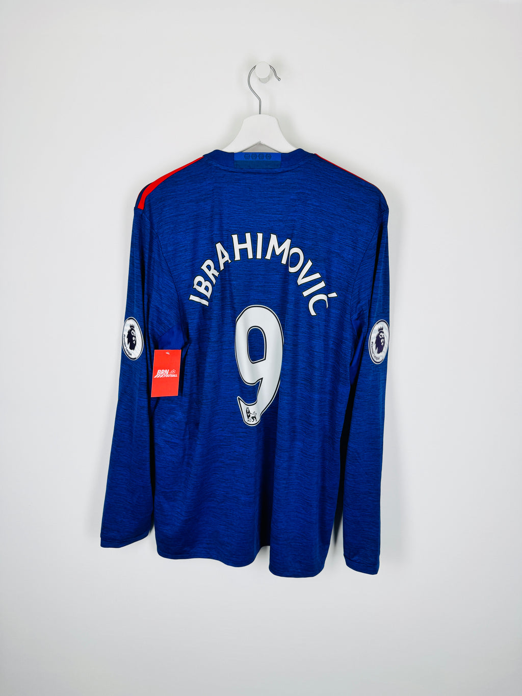 MANCHESTER UNITED 2016/2017 AWAY LONG SLEEVE FOOTBALL SHIRT - IBRAHIMOVIC #9 (L)