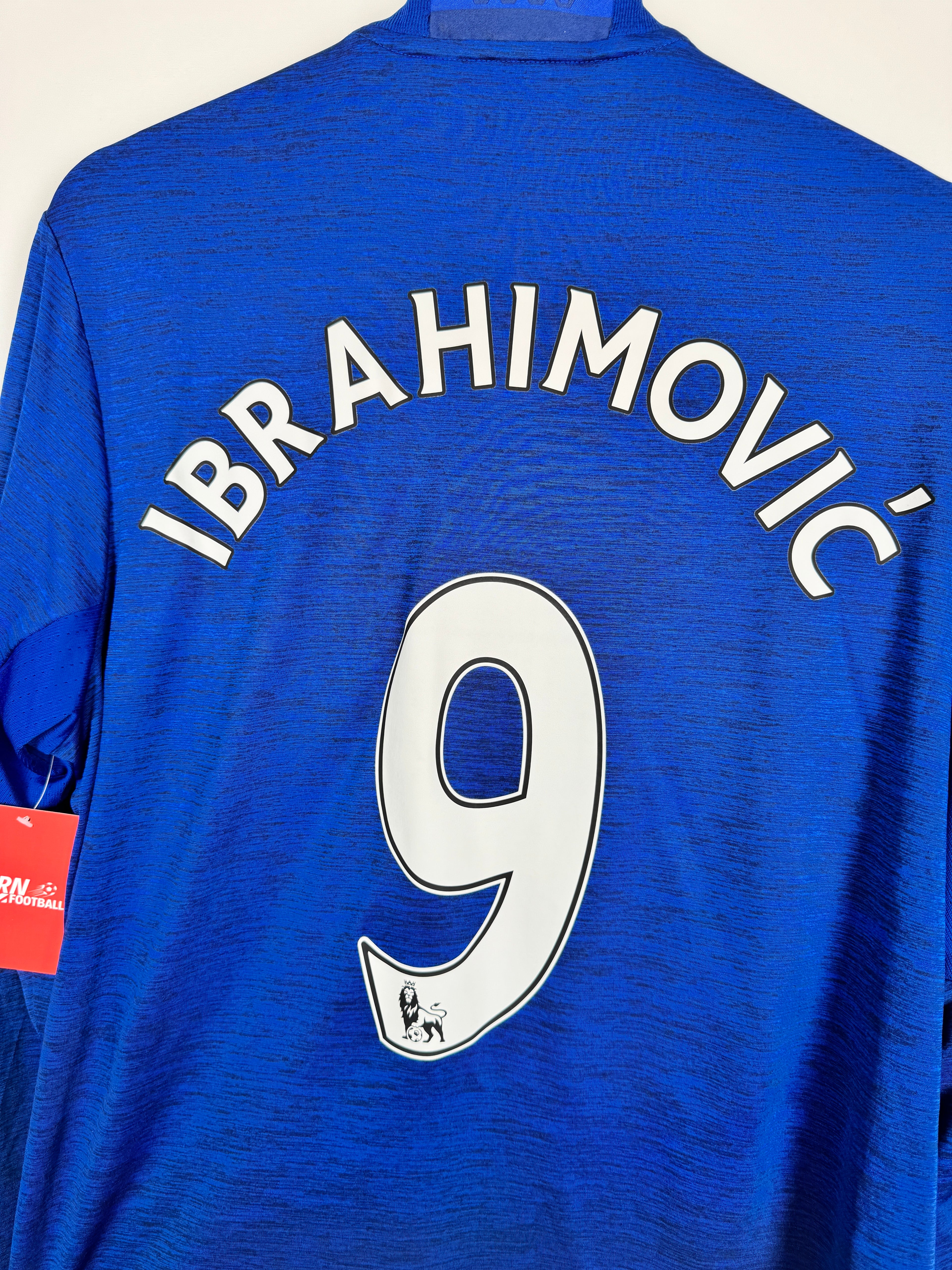 MANCHESTER UNITED 2016/2017 AWAY LONG SLEEVE FOOTBALL SHIRT - IBRAHIMOVIC #9 (L)