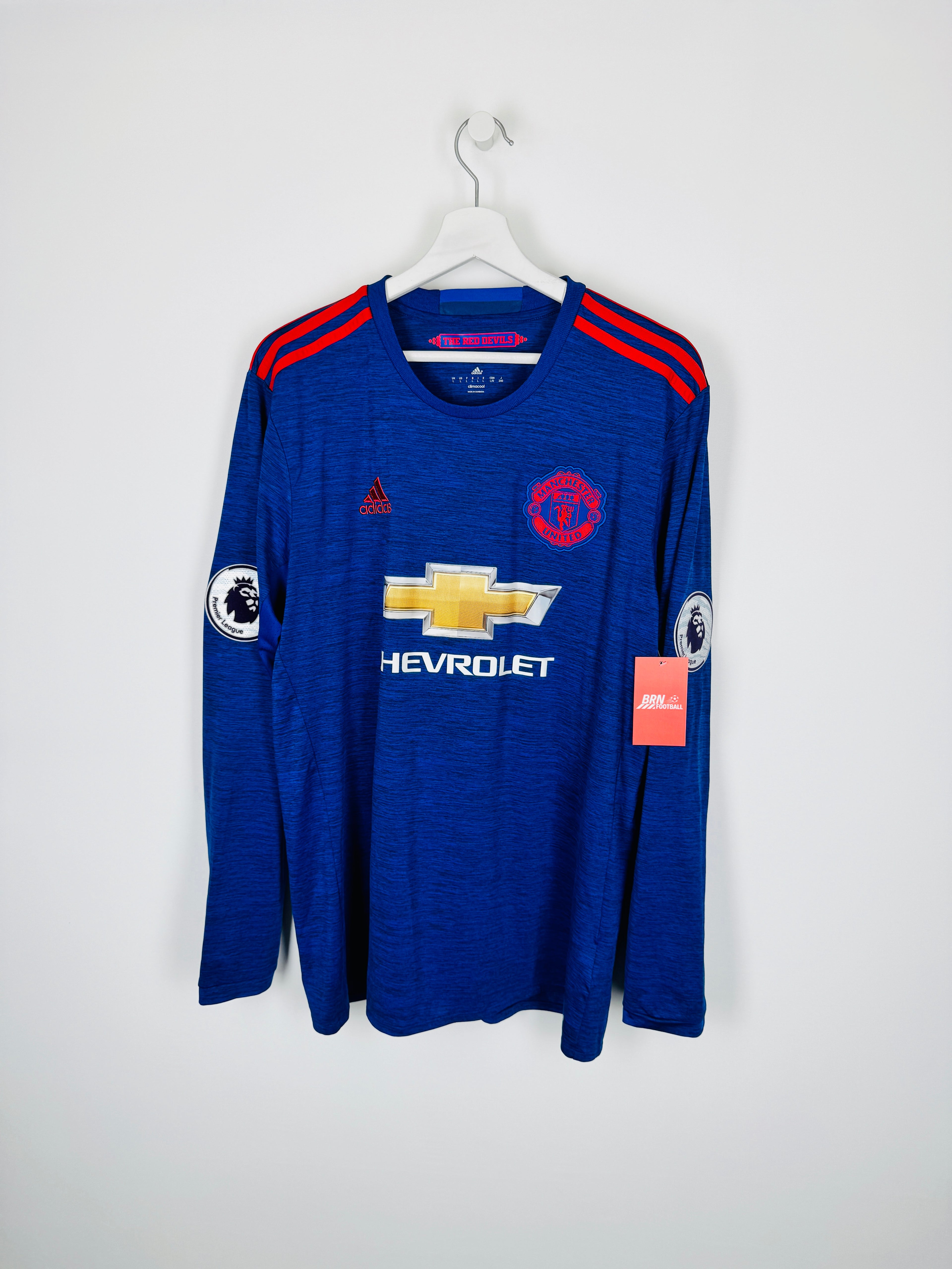 MANCHESTER UNITED 2016/2017 AWAY LONG SLEEVE FOOTBALL SHIRT - IBRAHIMOVIC #9 (L)