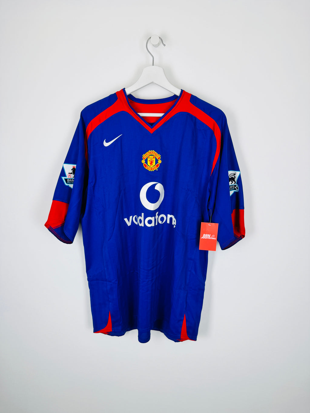 CAMISETA DE FÚTBOL MANCHESTER UNITED 2005/2006 VISITANTE - RONALDO #7 TERCIOPELO (XL)