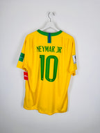 MAILLOT DE FOOTBALL BRÉSIL 2018 DOMICILE - NEYMAR JR #10 (XL)