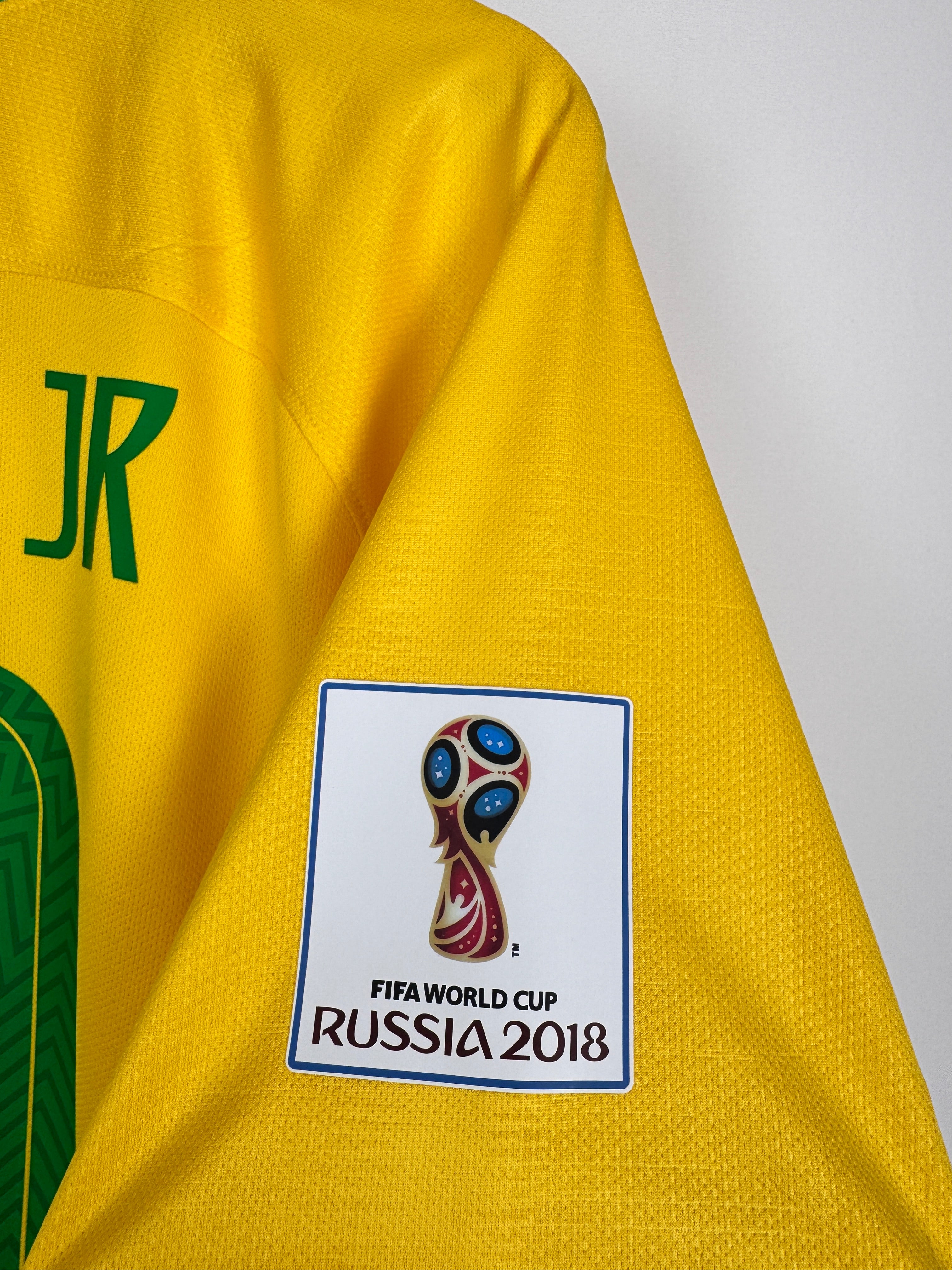 MAILLOT DE FOOTBALL BRÉSIL 2018 DOMICILE - NEYMAR JR #10 (XL)