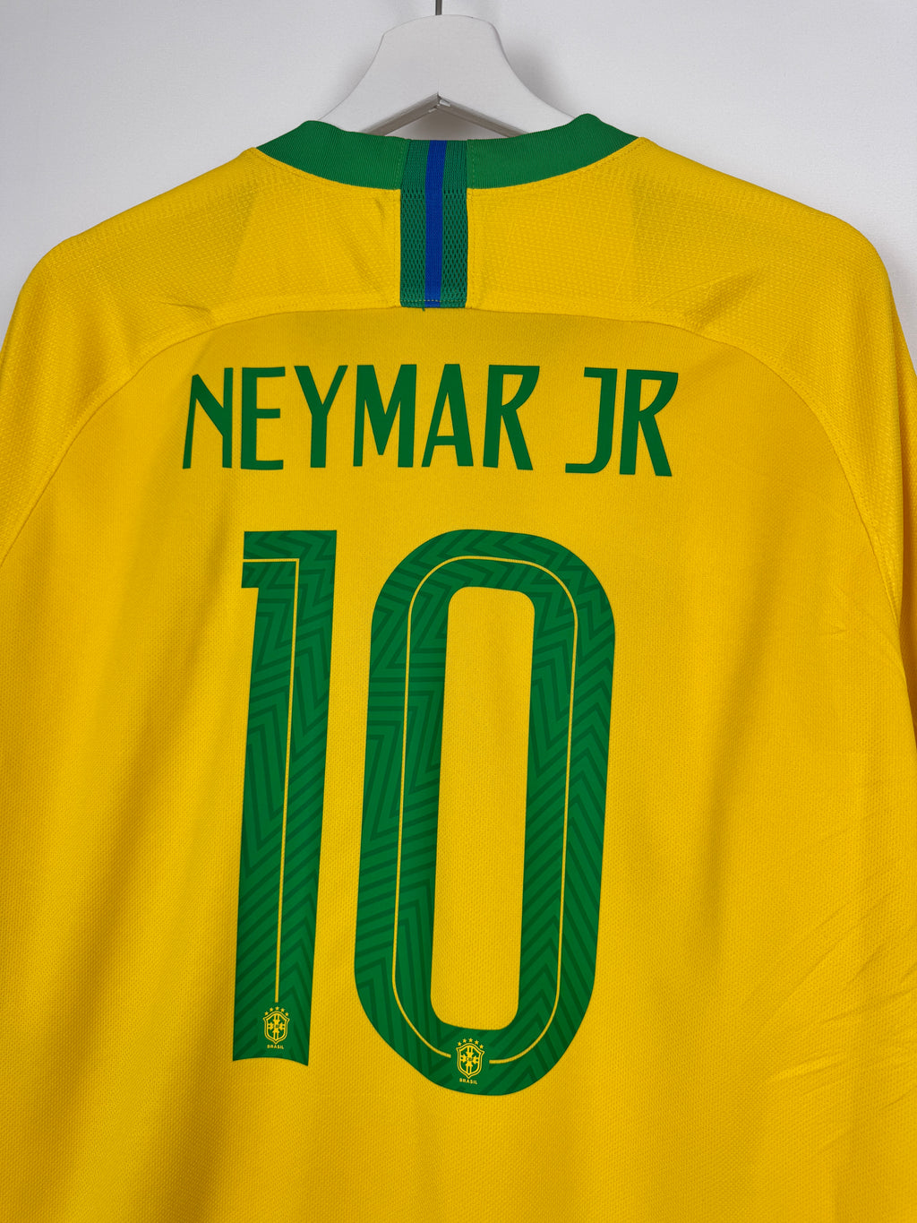 MAILLOT DE FOOTBALL BRÉSIL 2018 DOMICILE - NEYMAR JR #10 (XL)