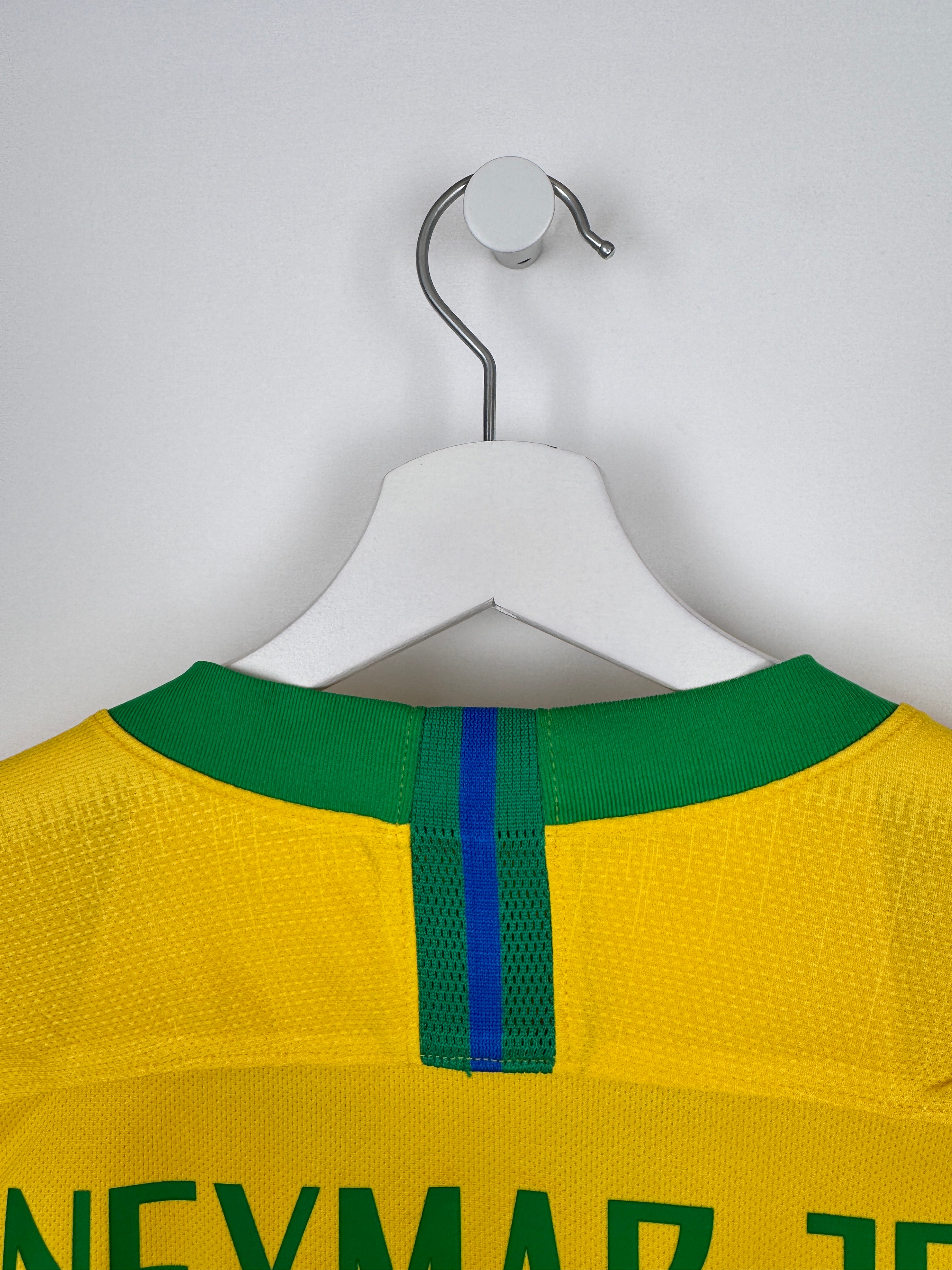MAILLOT DE FOOTBALL BRÉSIL 2018 DOMICILE - NEYMAR JR #10 (XL)