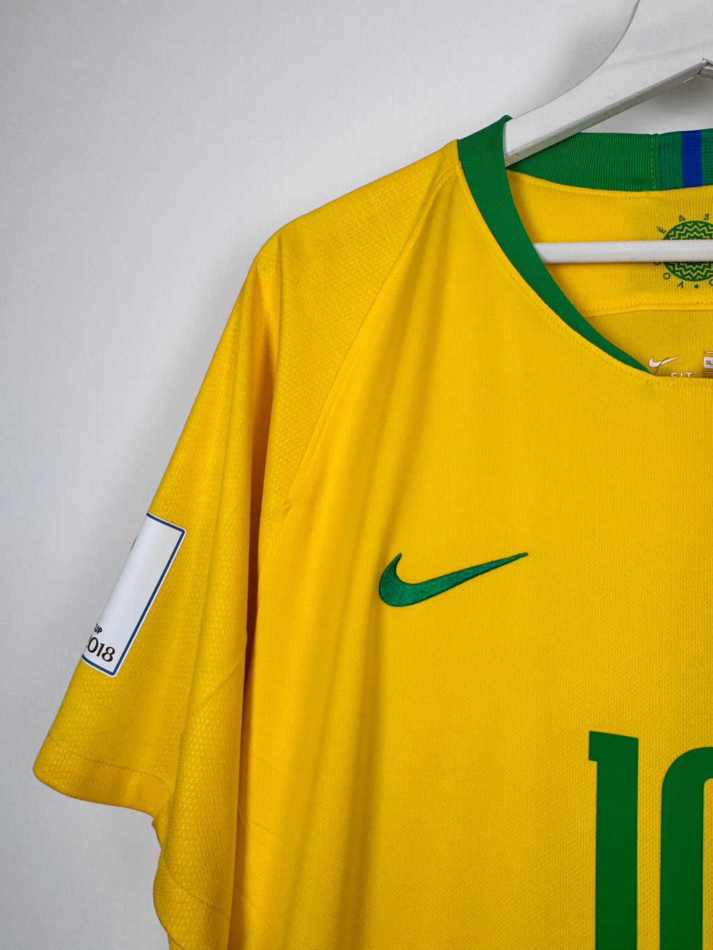 MAILLOT DE FOOTBALL BRÉSIL 2018 DOMICILE - NEYMAR JR #10 (XL)