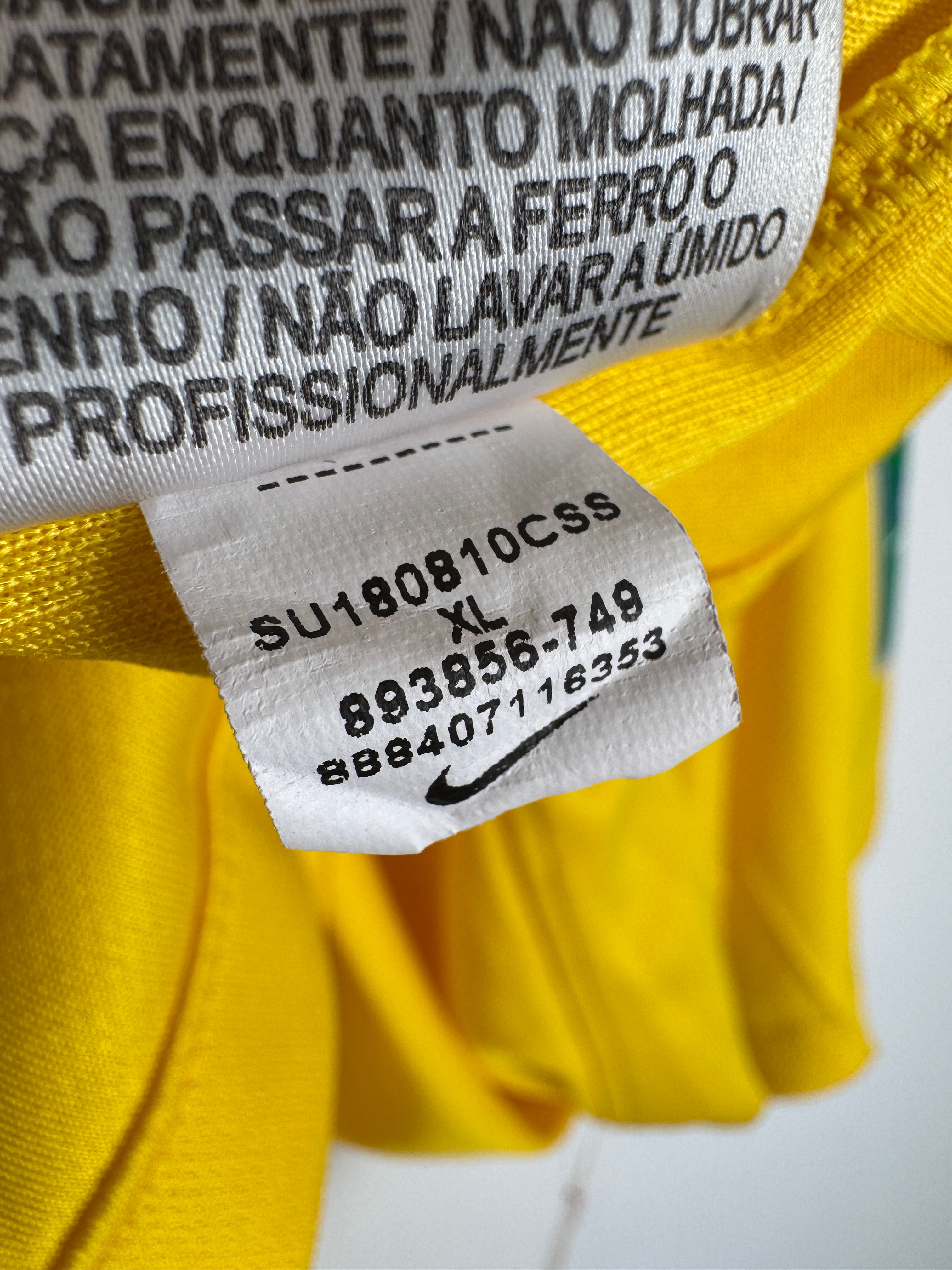 MAILLOT DE FOOTBALL BRÉSIL 2018 DOMICILE - NEYMAR JR #10 (XL)