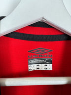 MANCHESTER UNITED 2000/2001 HOME FOOTBALL SHIRT - BECKHAM #7 VELVET (M)