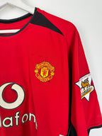 FOOTBALL JERSEY MANCHESTER UNITED 2002/2004 HOME - RONALDO #7 VELVET (L)