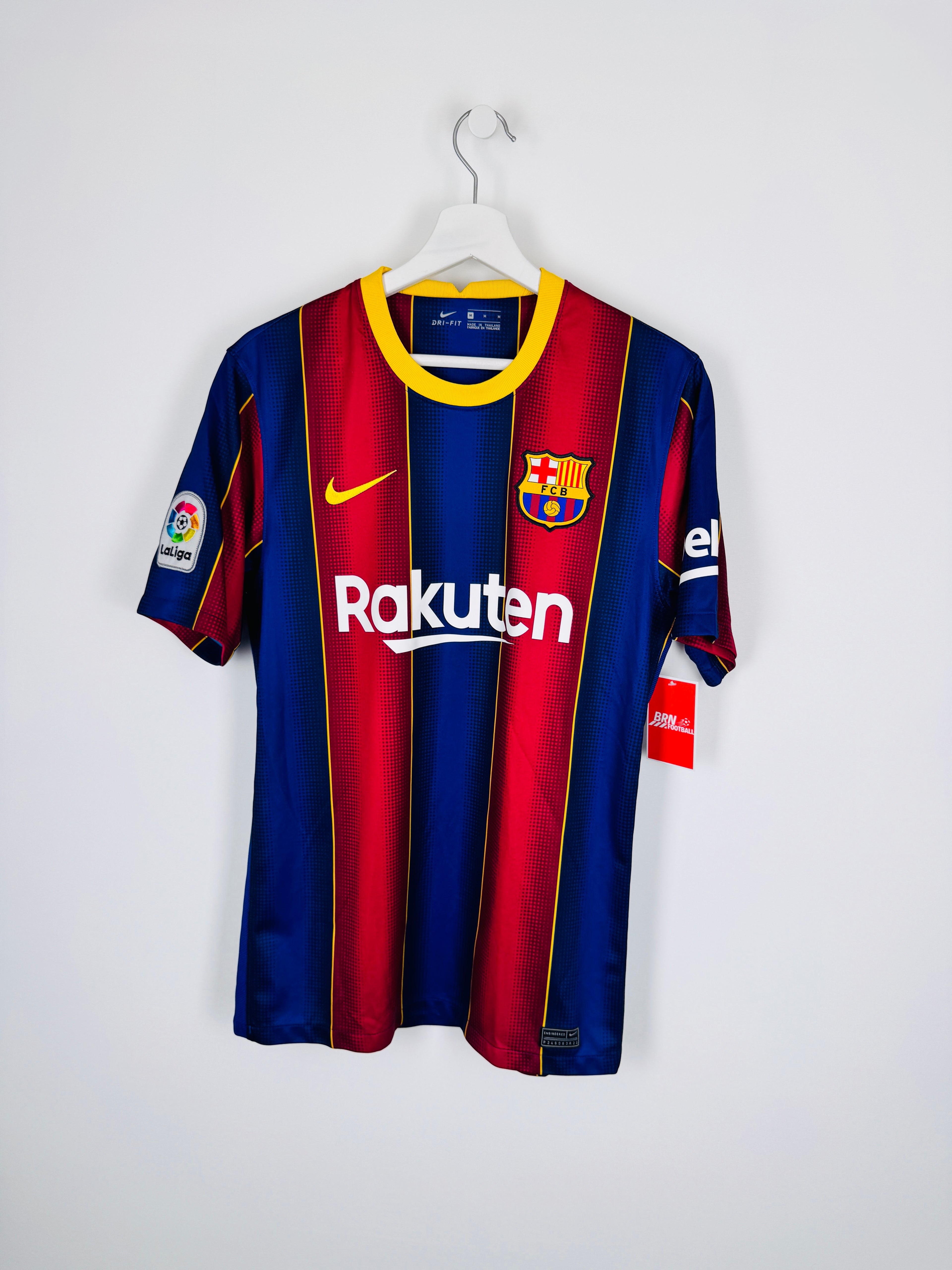 MAILLOT DE FOOTBALL BARCELONE 2020/2021 DOMICILE - LEO MESSI #10 (M)