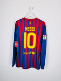 MAILLOT DE FOOTBALL BARCELONE 2011/2012 DOMICILE MANCHES LONGUES - LEO MESSI #10 (L)