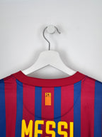 MAILLOT DE FOOTBALL BARCELONE 2011/2012 DOMICILE MANCHES LONGUES - LEO MESSI #10 (L)