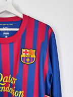 MAILLOT DE FOOTBALL BARCELONE 2011/2012 DOMICILE MANCHES LONGUES - LEO MESSI #10 (L)