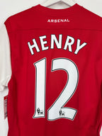 ARSENAL 2011/2012 HOME FOOTBALL JERSEY - HENRY #12 (S)