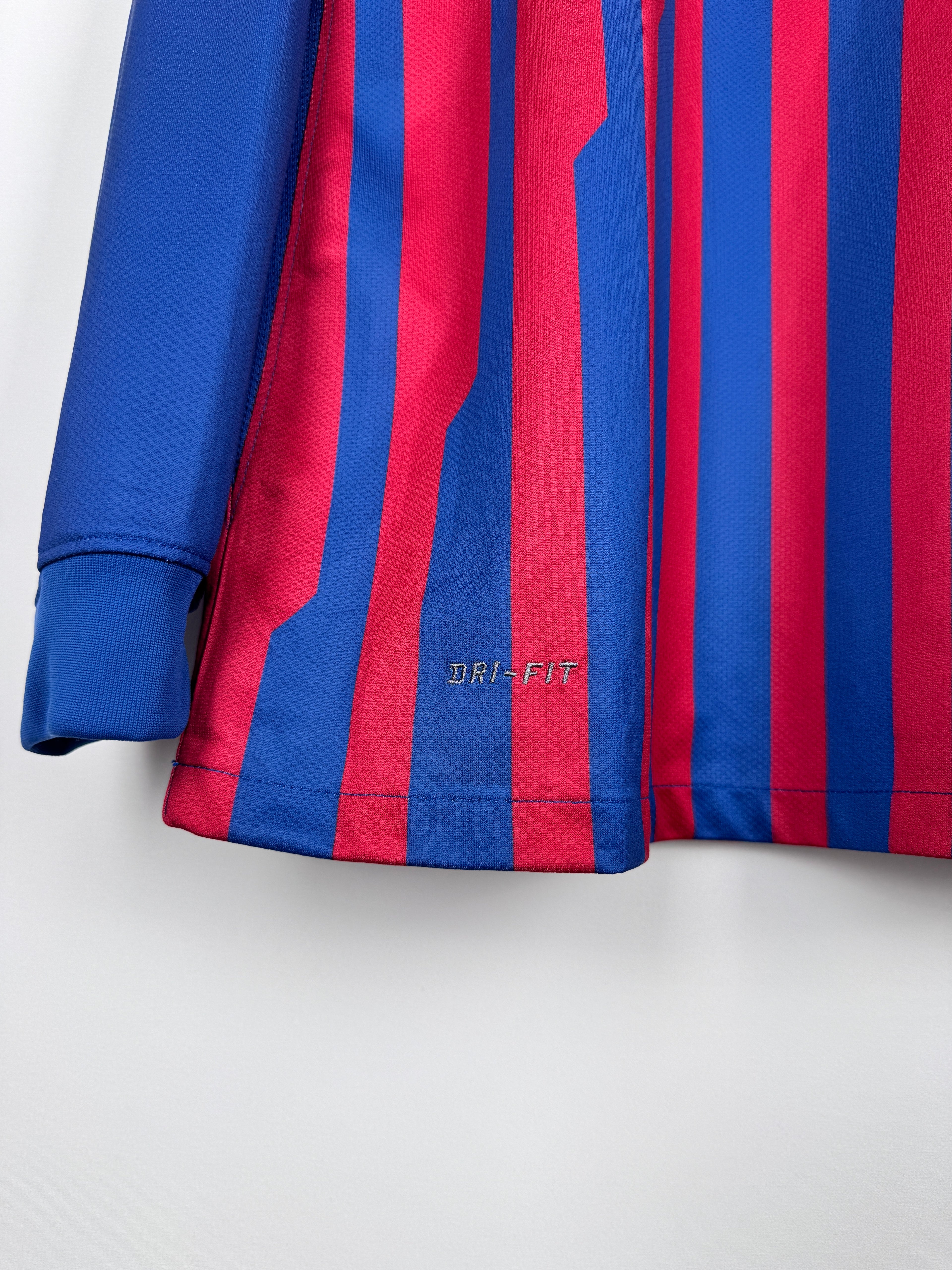 MAILLOT DE FOOTBALL BARCELONE 2011/2012 DOMICILE MANCHES LONGUES - LEO MESSI #10 (L)
