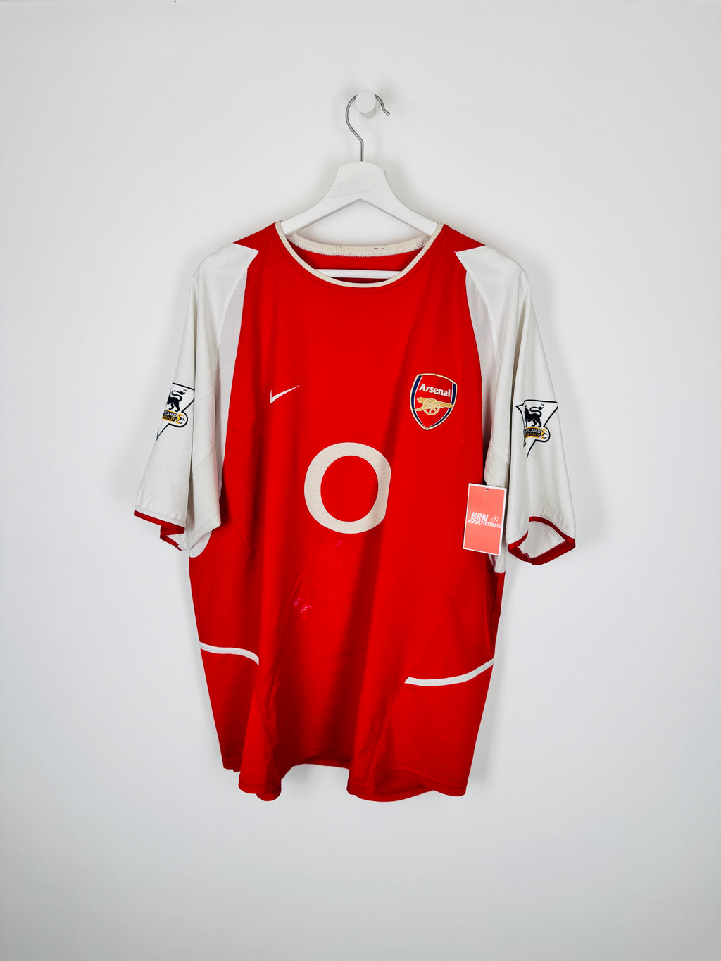 ARSENAL 2002/2004 HOME FOOTBALL SHIRT - HENRY #14 VELVET (XL)