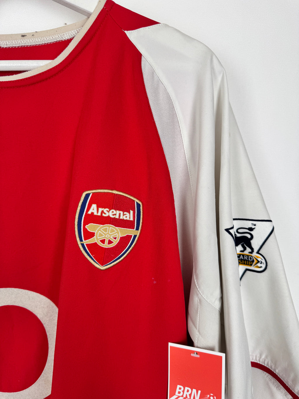 ARSENAL 2002/2004 HOME FOOTBALL SHIRT - HENRY #14 VELVET (XL)