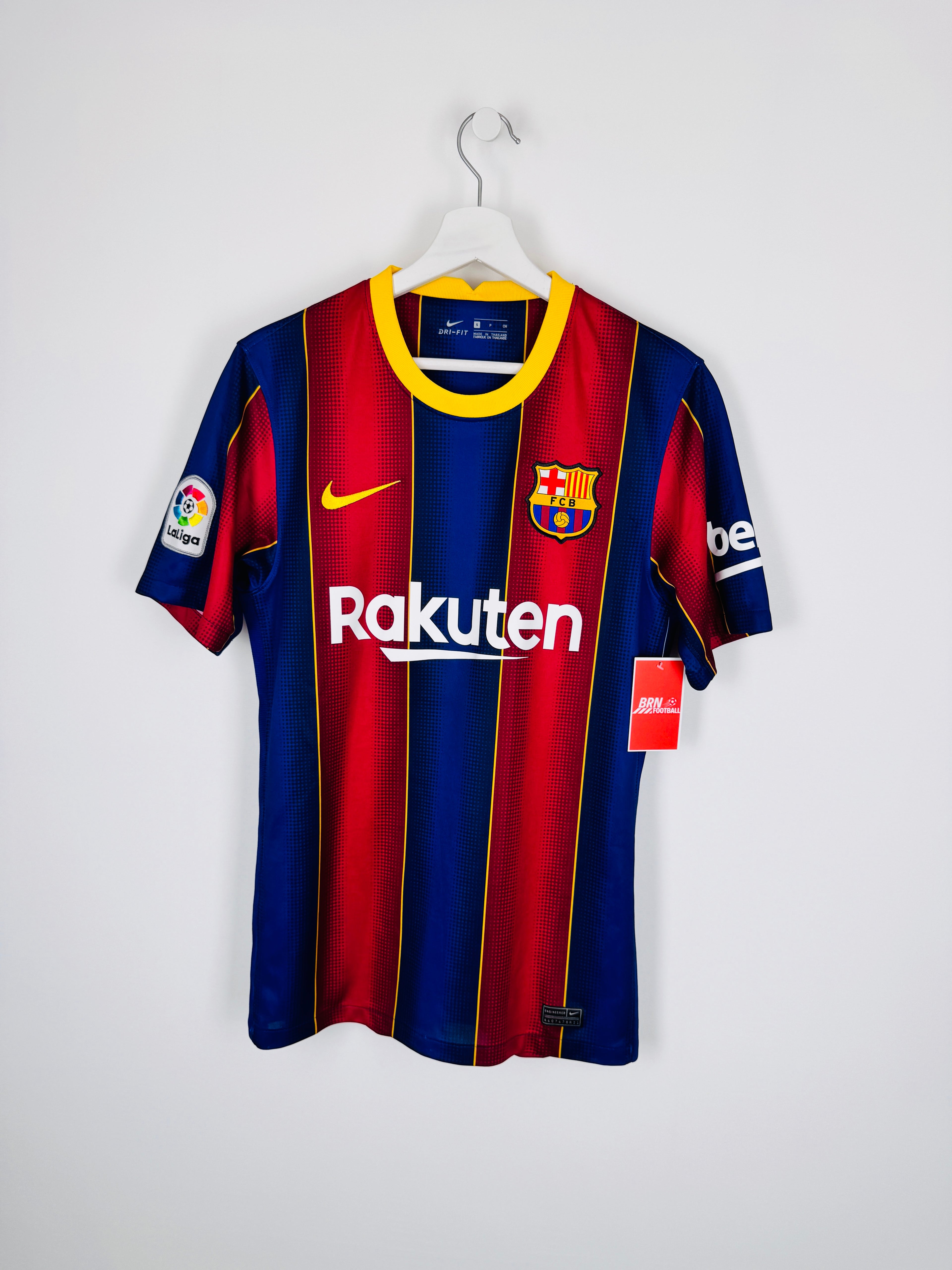 MAILLOT DE FOOTBALL BARCELONE 2020/2021 DOMICILE - LEO MESSI #10 (S)