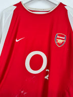 ARSENAL 2002/2004 HOME FOOTBALL SHIRT - HENRY #14 VELVET (XL)