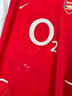 ARSENAL 2002/2004 HOME FOOTBALL SHIRT - HENRY #14 VELVET (XL)