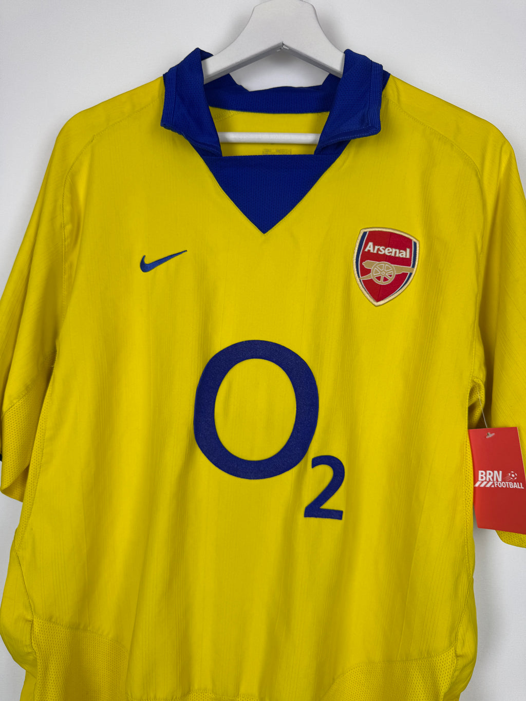 ARSENAL 2003/2004 AWAY FOOTBALL SHIRT - HENRY #14 VELVET (L)