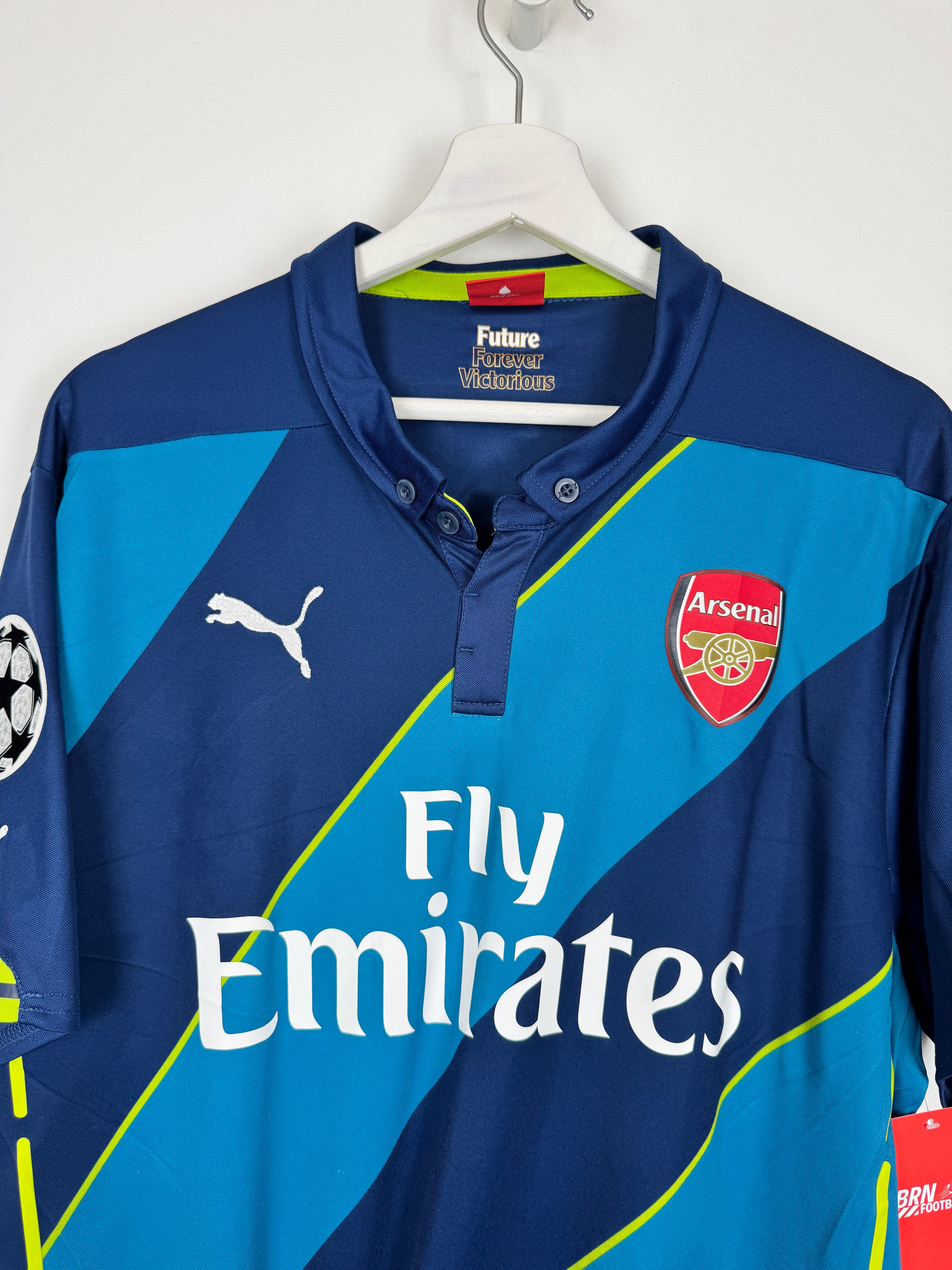 ARSENAL 2014/2015 THIRD FOOTBALL SHIRT - OZIL #11 (XL)