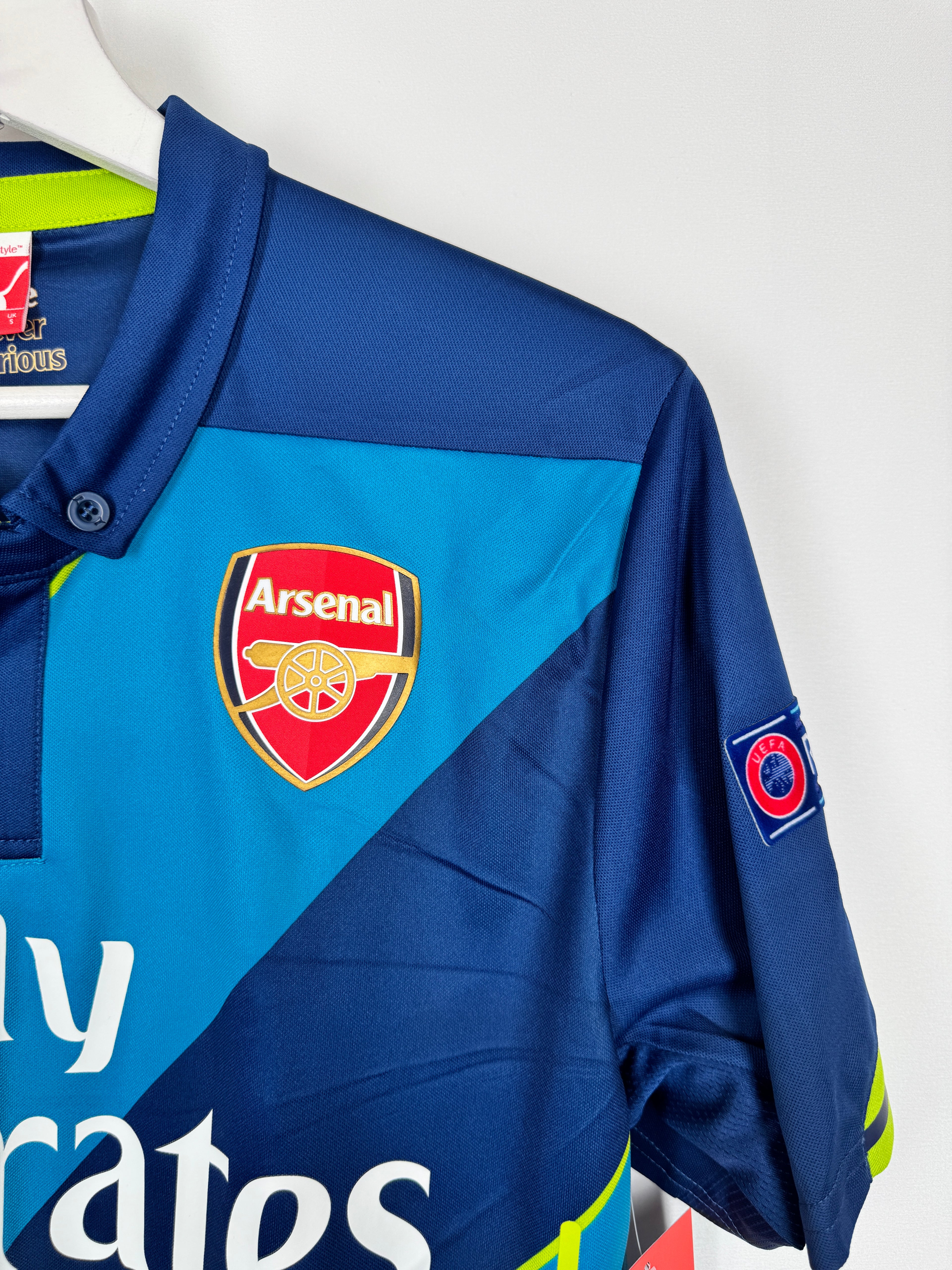 ARSENAL 2014/2015 THIRD FOOTBALL SHIRT - OZIL #11 (S)