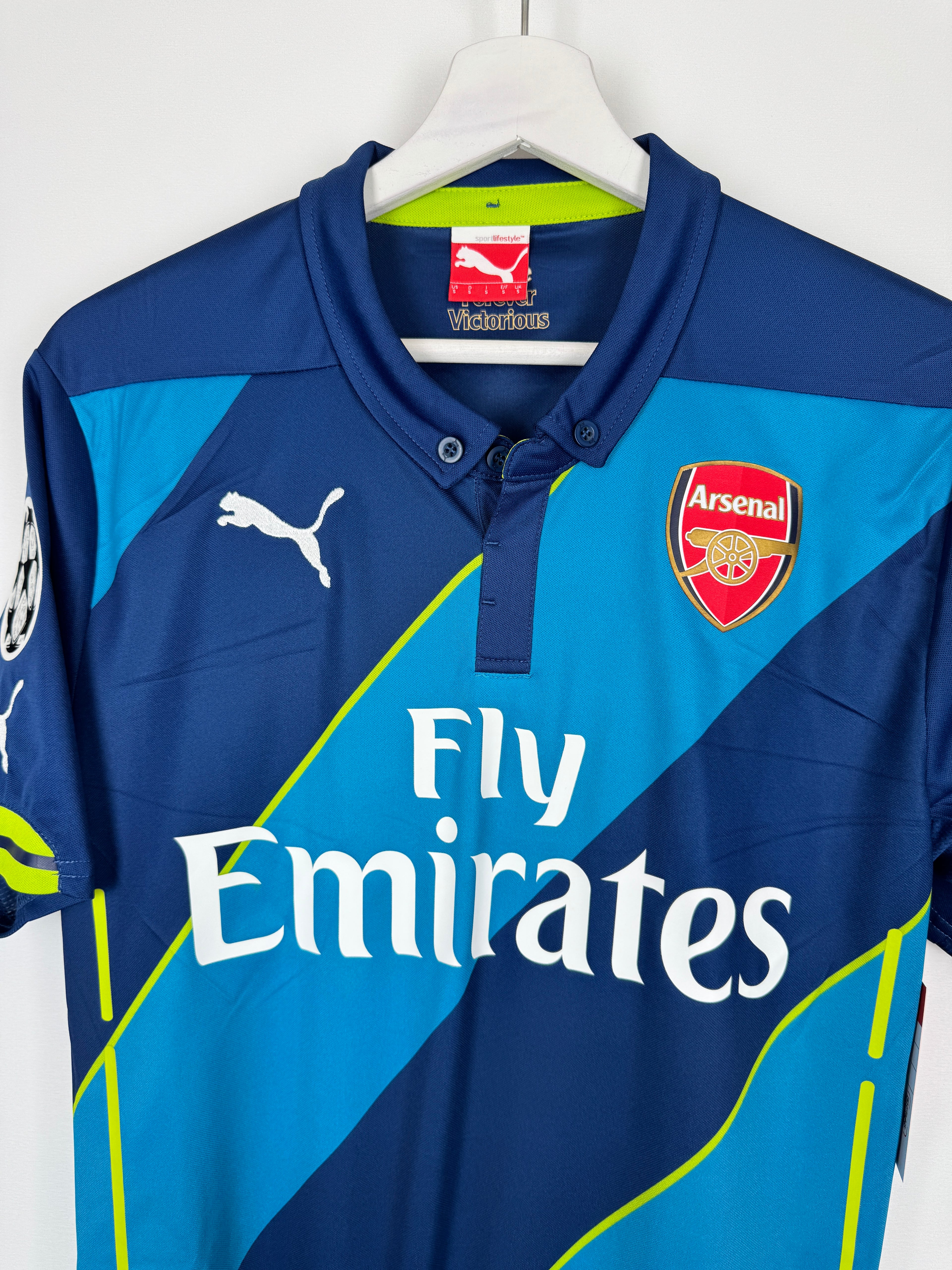 ARSENAL 2014/2015 THIRD FOOTBALL SHIRT - OZIL #11 (S)