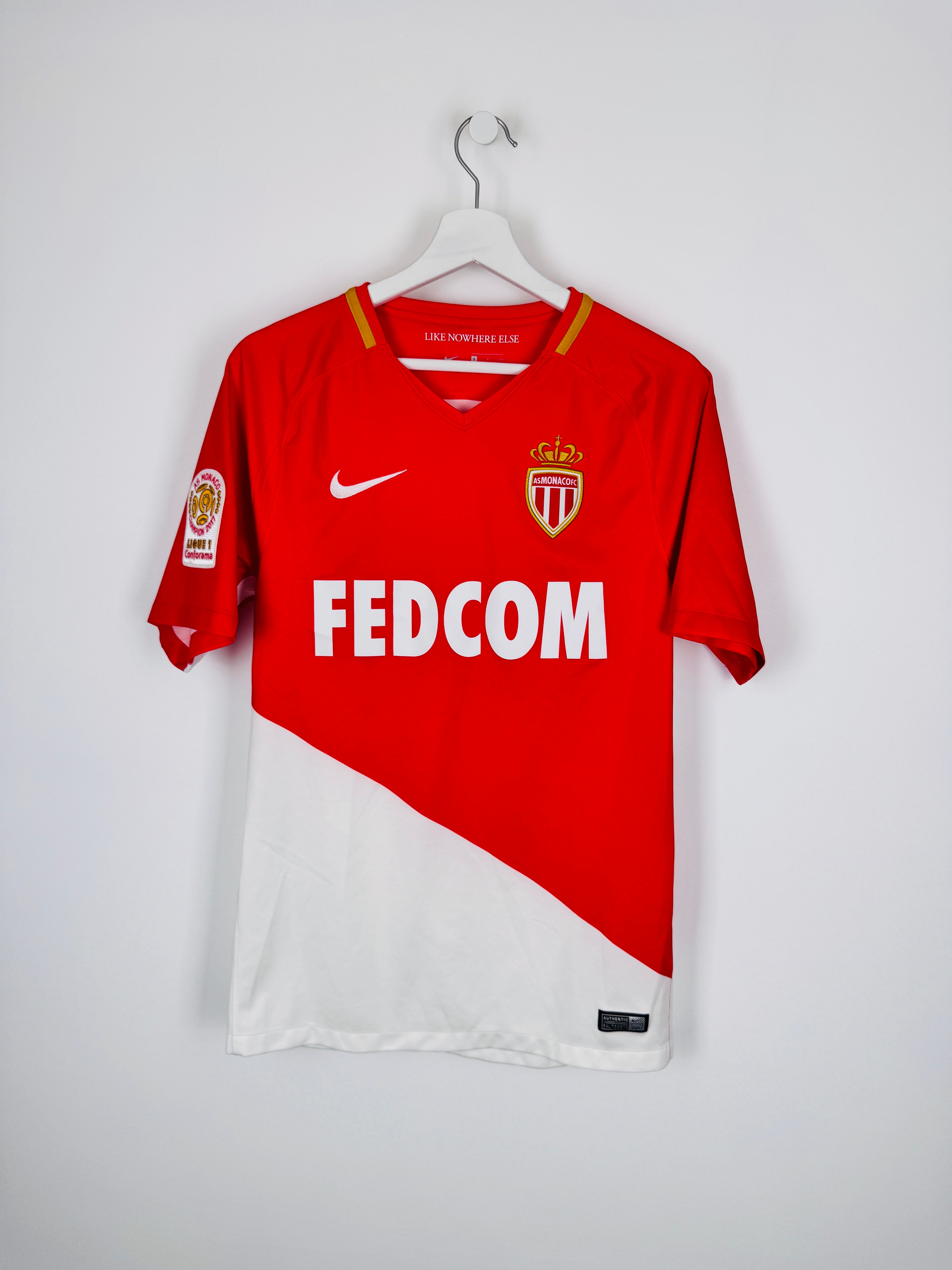 MAILLOT DE FOOTBALL AS MONACO 2017/2018 DOMICILE - KYLIAN MBAPPÉ #10 (S)