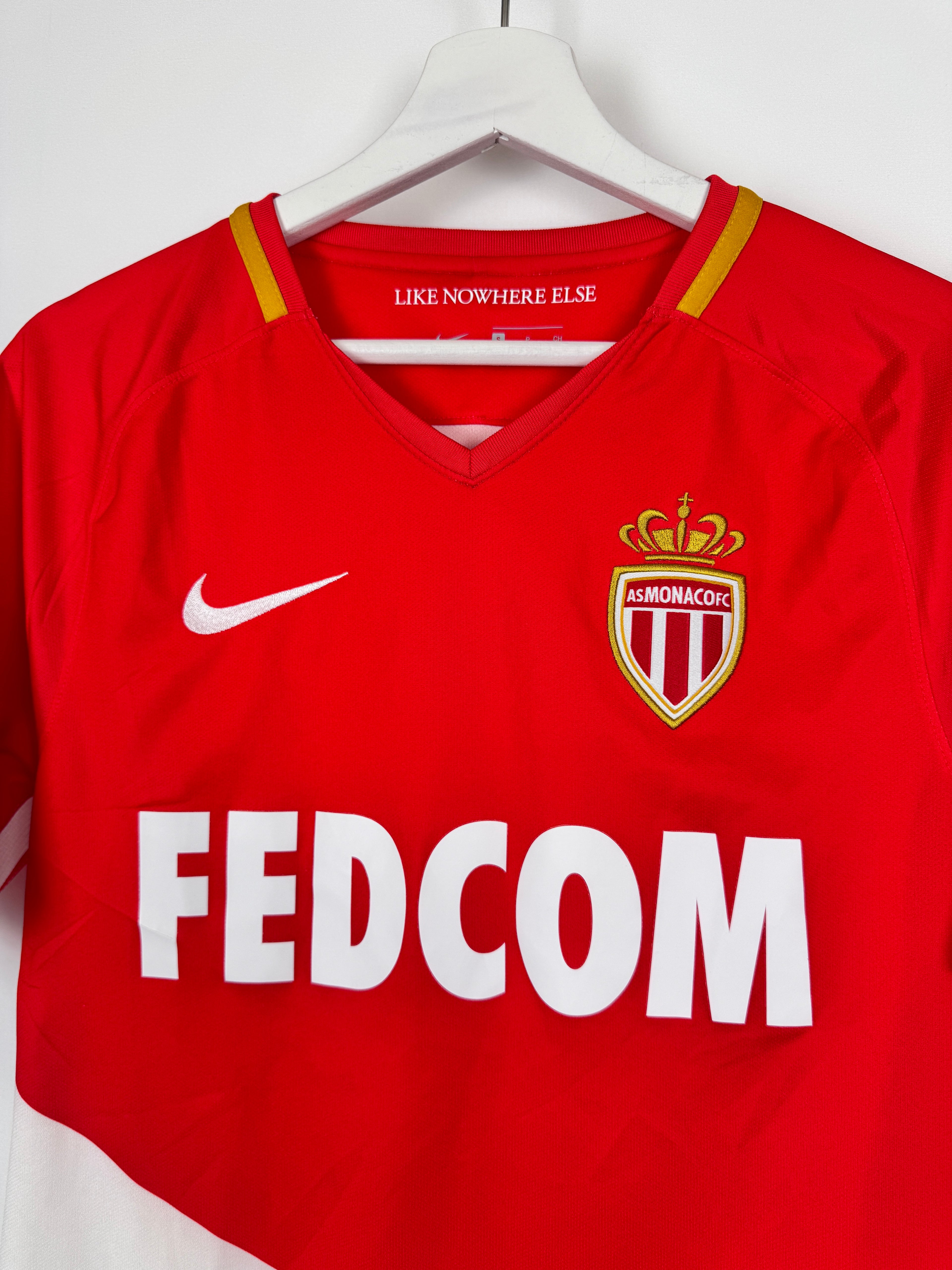 MAILLOT DE FOOTBALL AS MONACO 2017/2018 DOMICILE - KYLIAN MBAPPÉ #10 (S)
